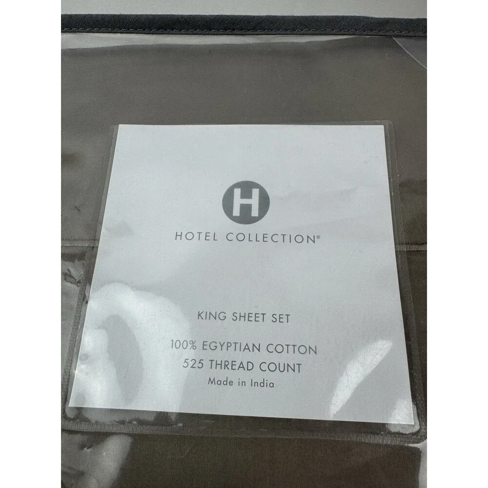Hotel Collection 525 TC 4-Piece King Egyptian Cotton Sheet Set , Hazelnut
